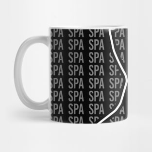 Spa - F1 Circuit - Black and White Mug